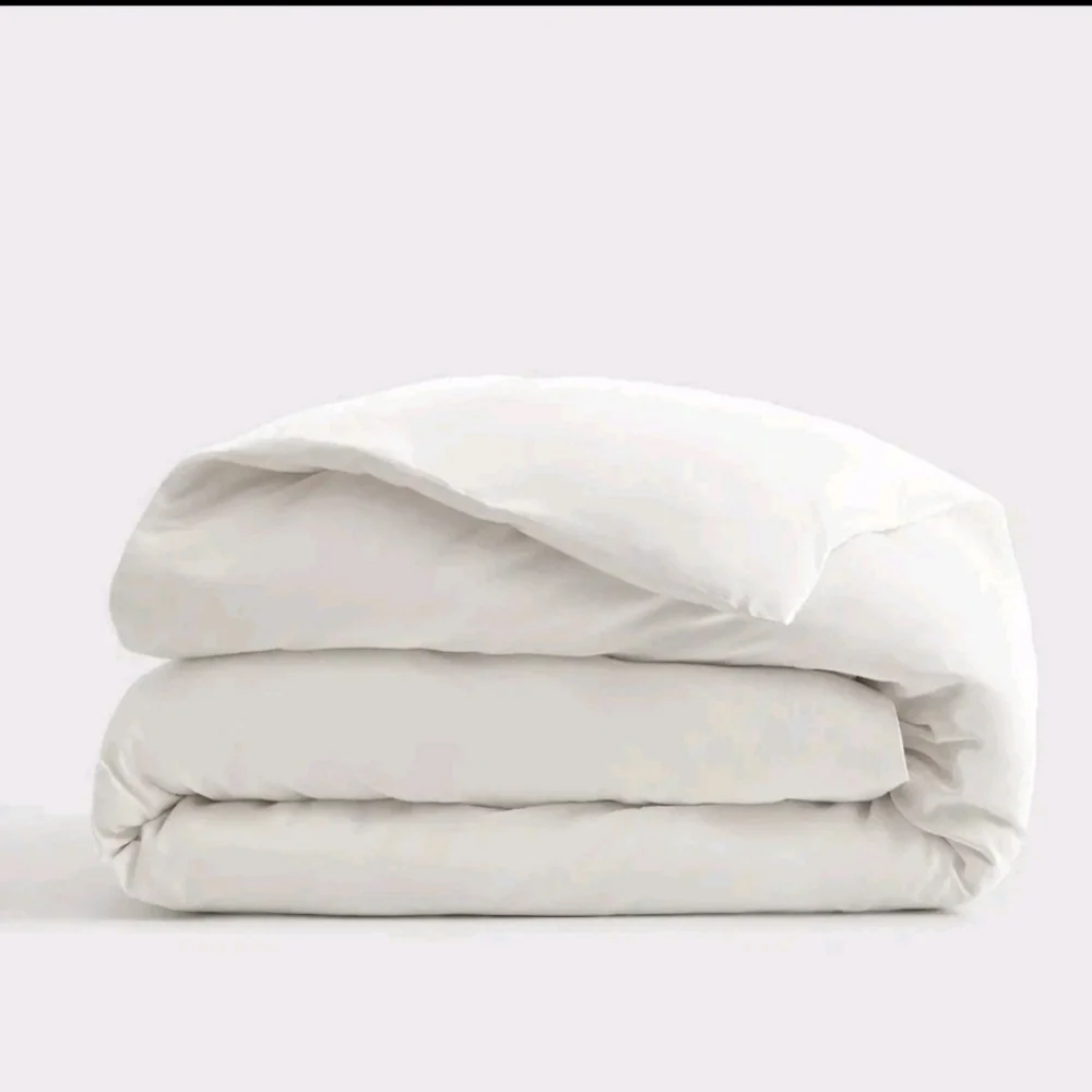 NWT! Quince 100% Organic Sateen Cotton White Duvet Cover! King/ Cal King (593)